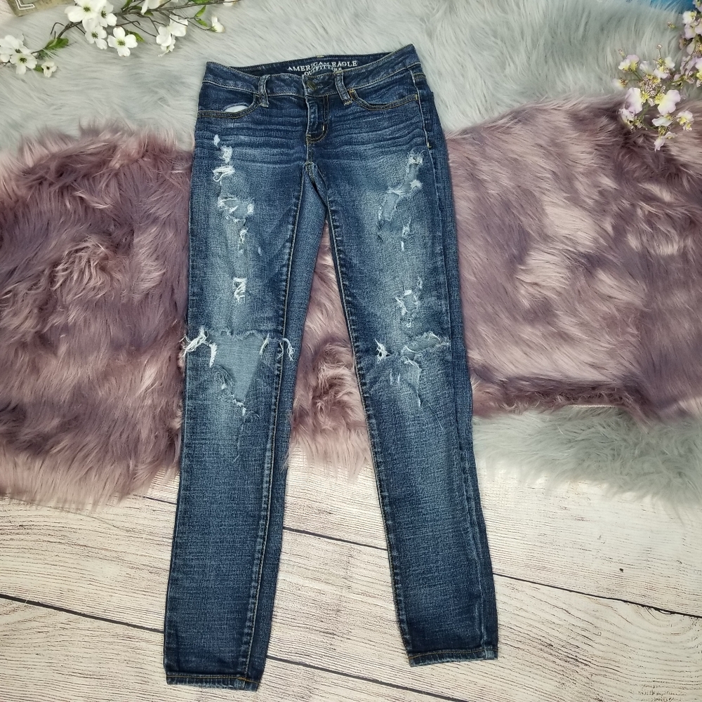 American Eagle distressed